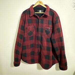 Weatherproof Brand Buffalo Plaid Sherpa Lined Men's Shacket Jacket Size XL